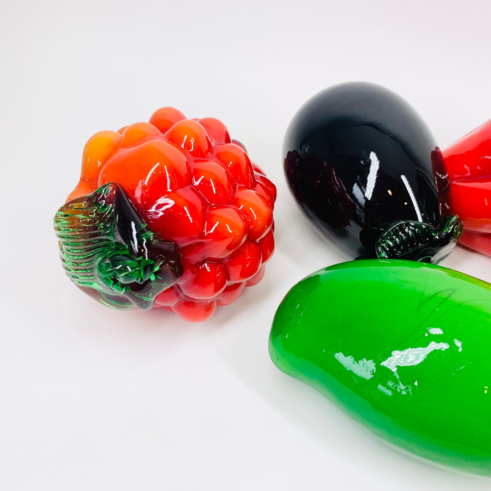 Midcentury Italian glass fruit