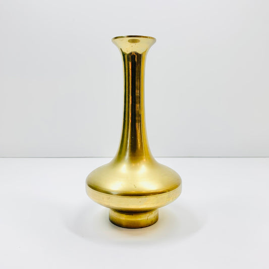 Antique brass posy vase