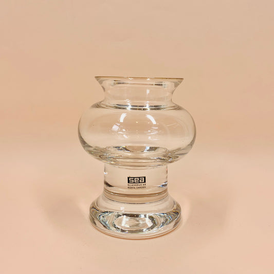 Vintage Sea Glasbruk made in Sweden glass candle holder