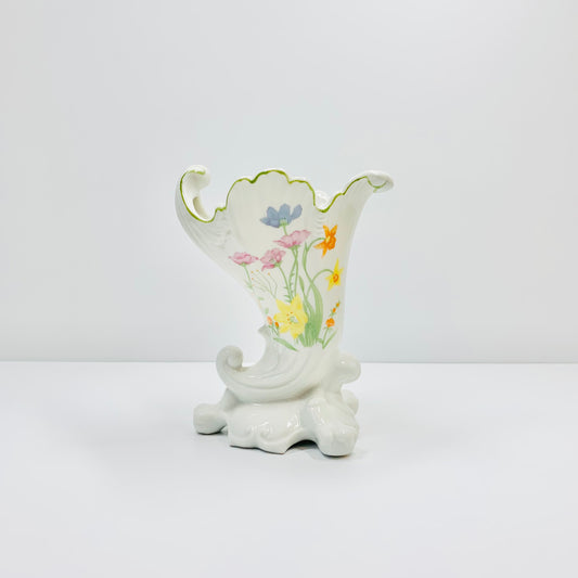 Antique German white porcelain vase