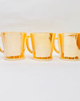 Rare vintage American Fire King lustreware glass serveware