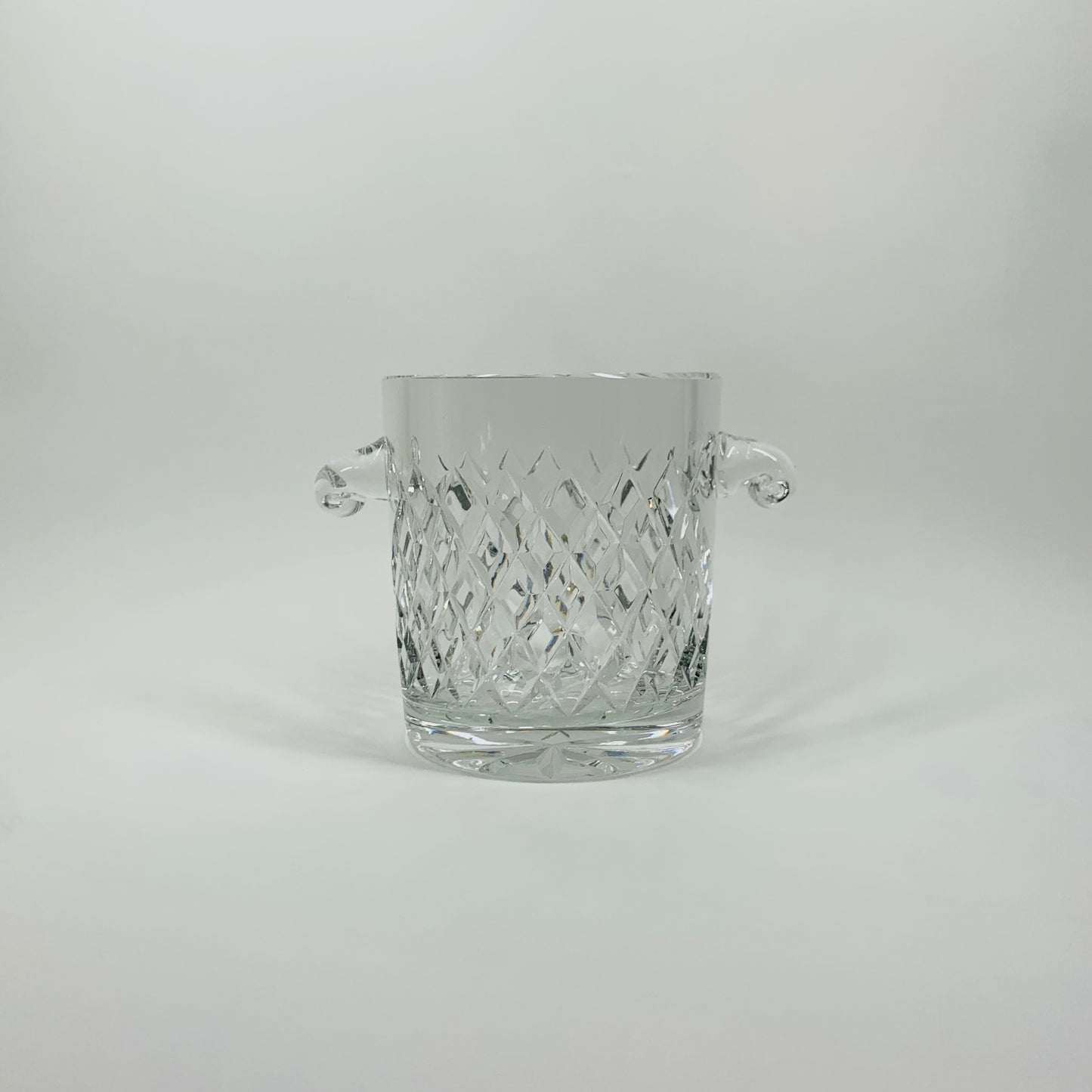 Antique hand cut crystal ice bucket
