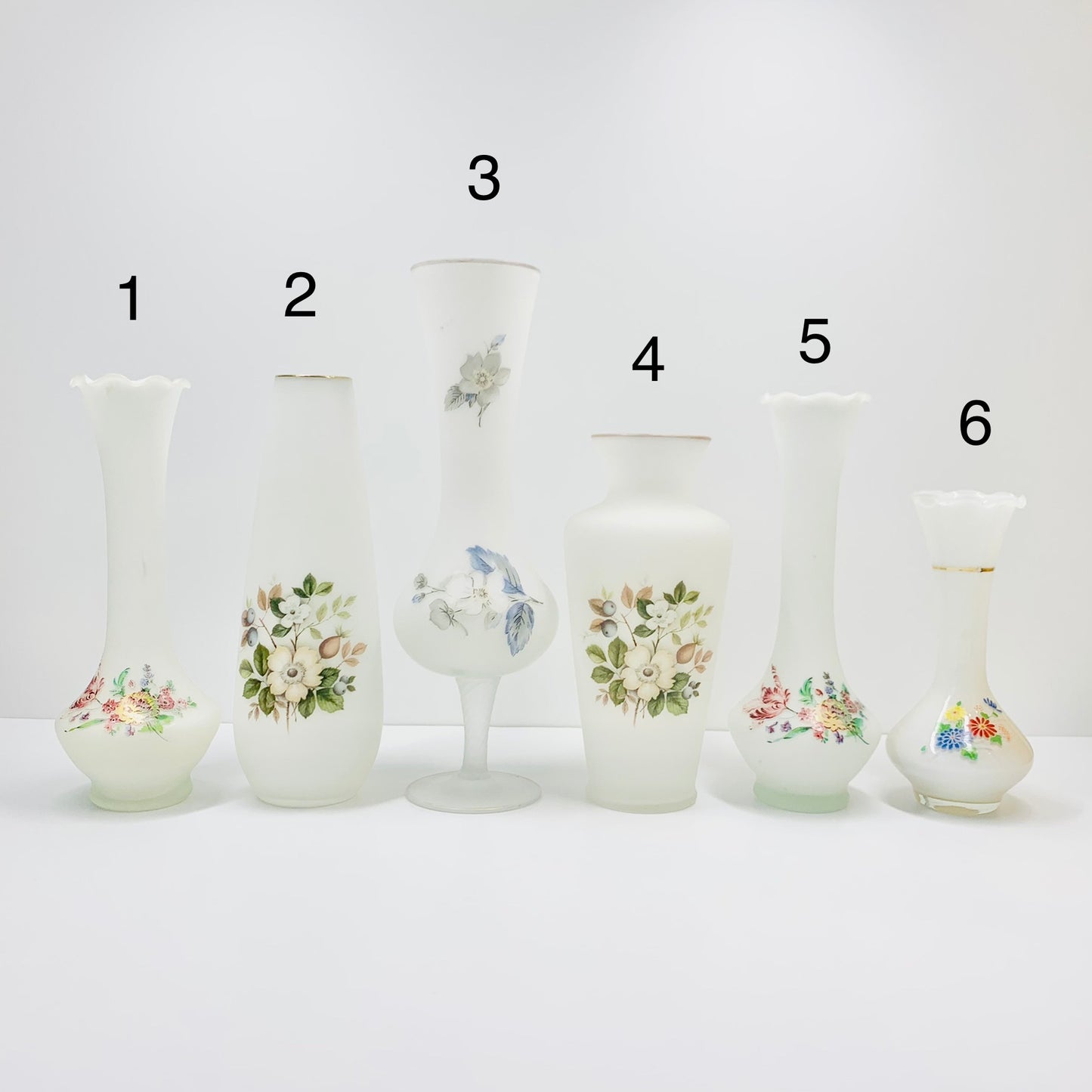 Vintage Italian cased white glass vase