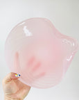1950s PINK MURANO OPALESCENT GLASS SHELL BOWL