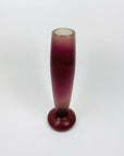 Vintage pink purple resin cylinder vase