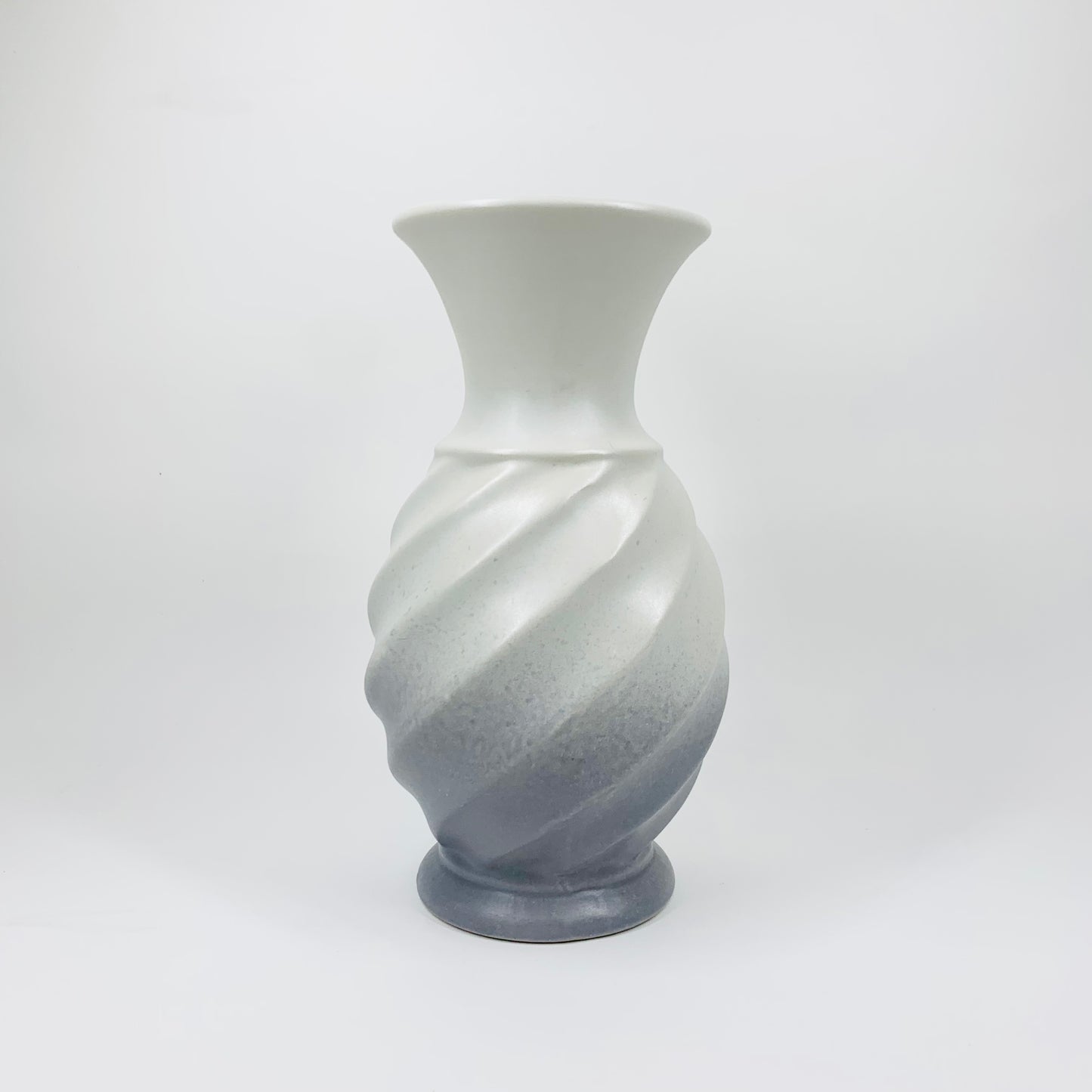 Rare vintage West German grey gradient pottery vase