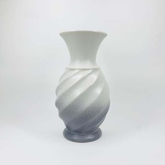 Rare vintage West German grey gradient pottery vase