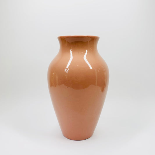 1980s blush porcelain vase
