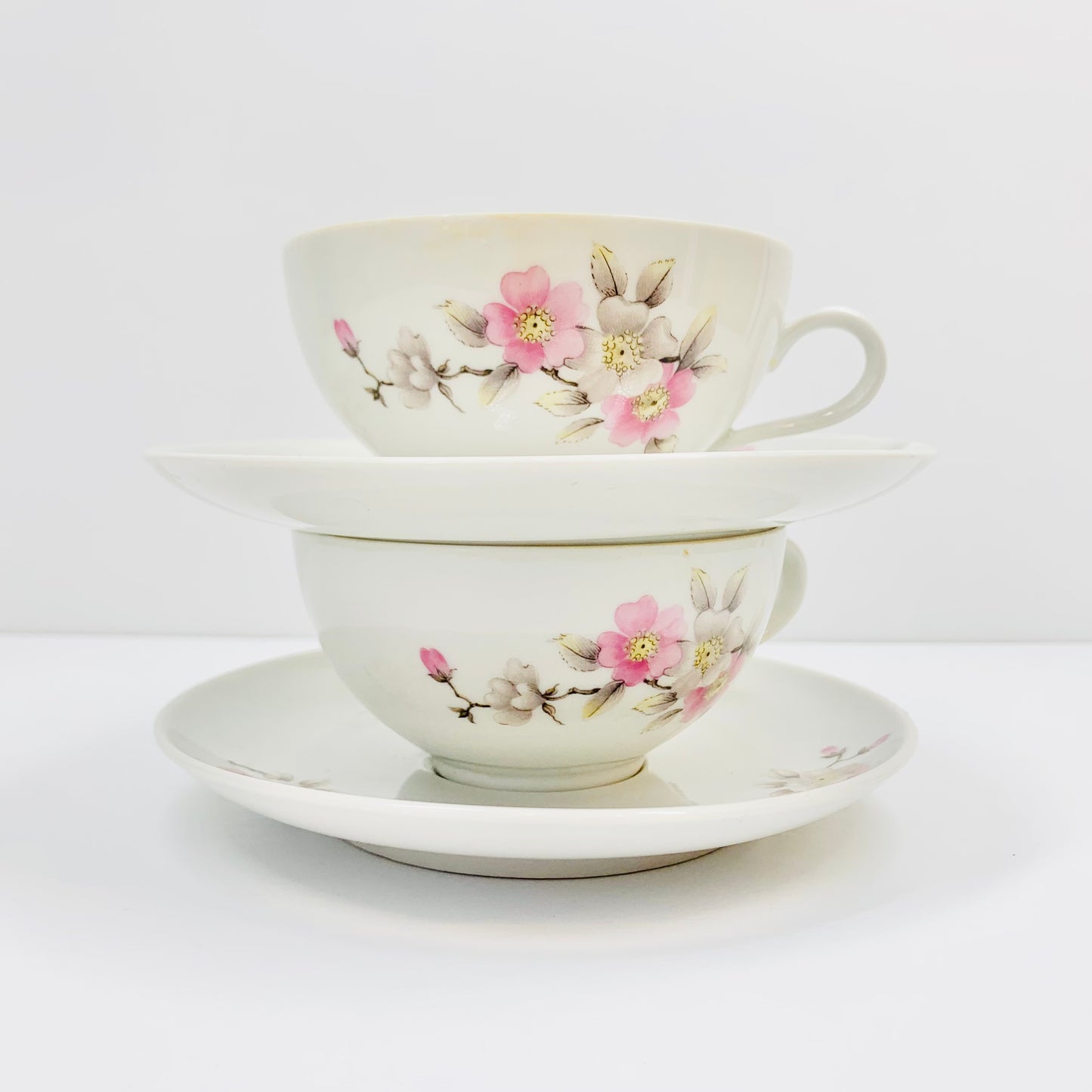 West German porcelain tea cup and matching saucer