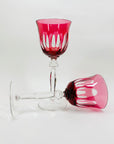 PINK CAMEO WINE GLASSES