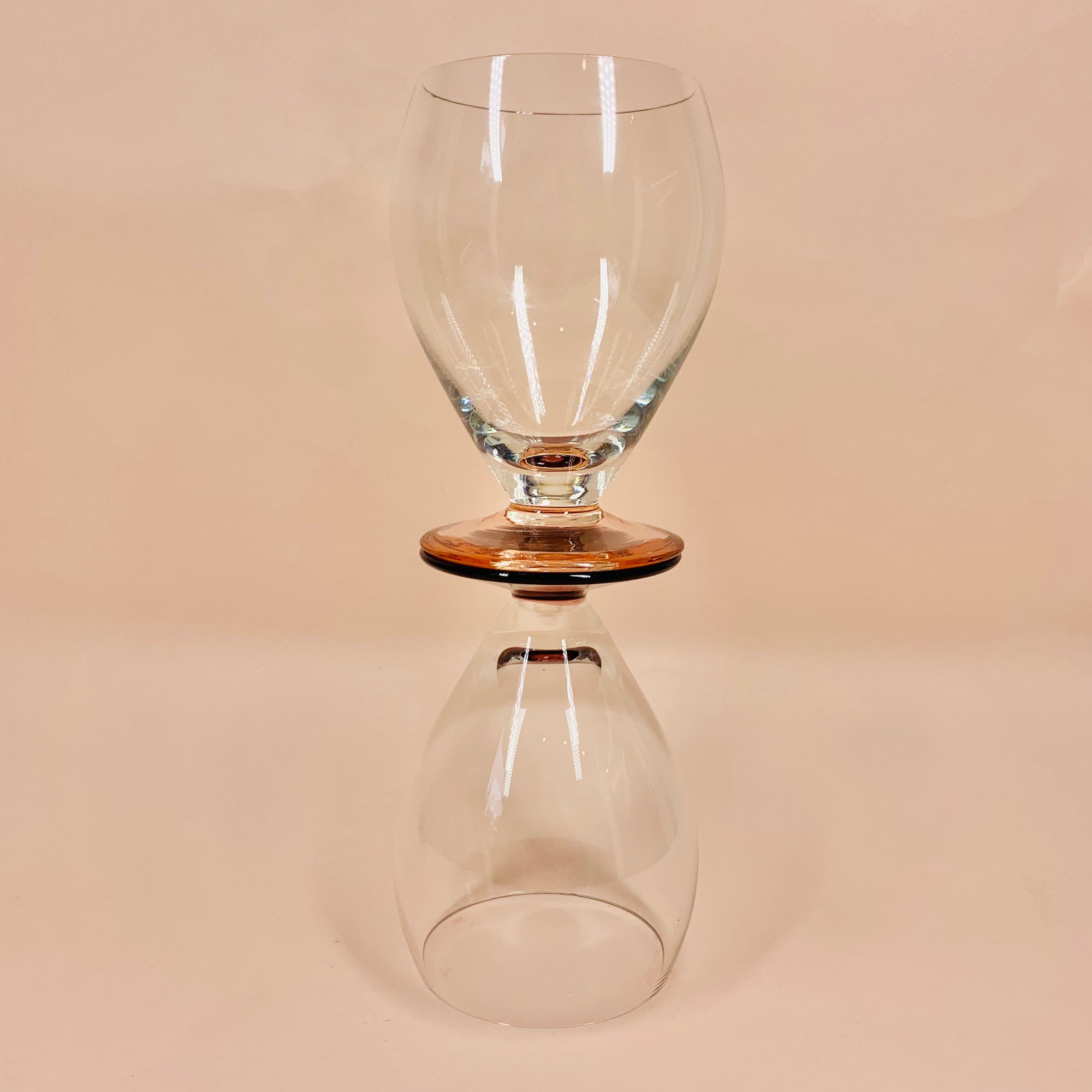 MCM harlequin short stem footed wine glasses