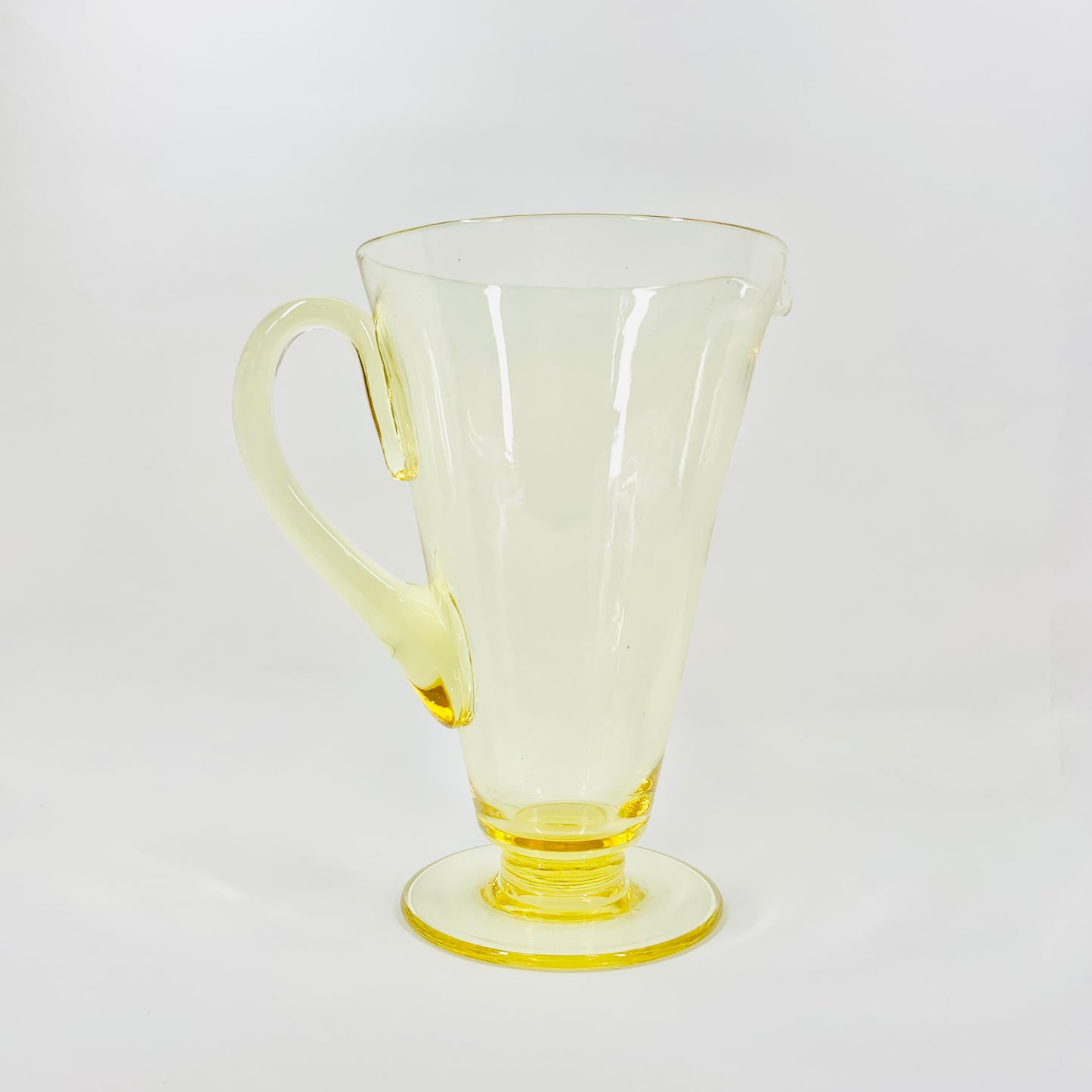 Rare MCM citrine glass jug