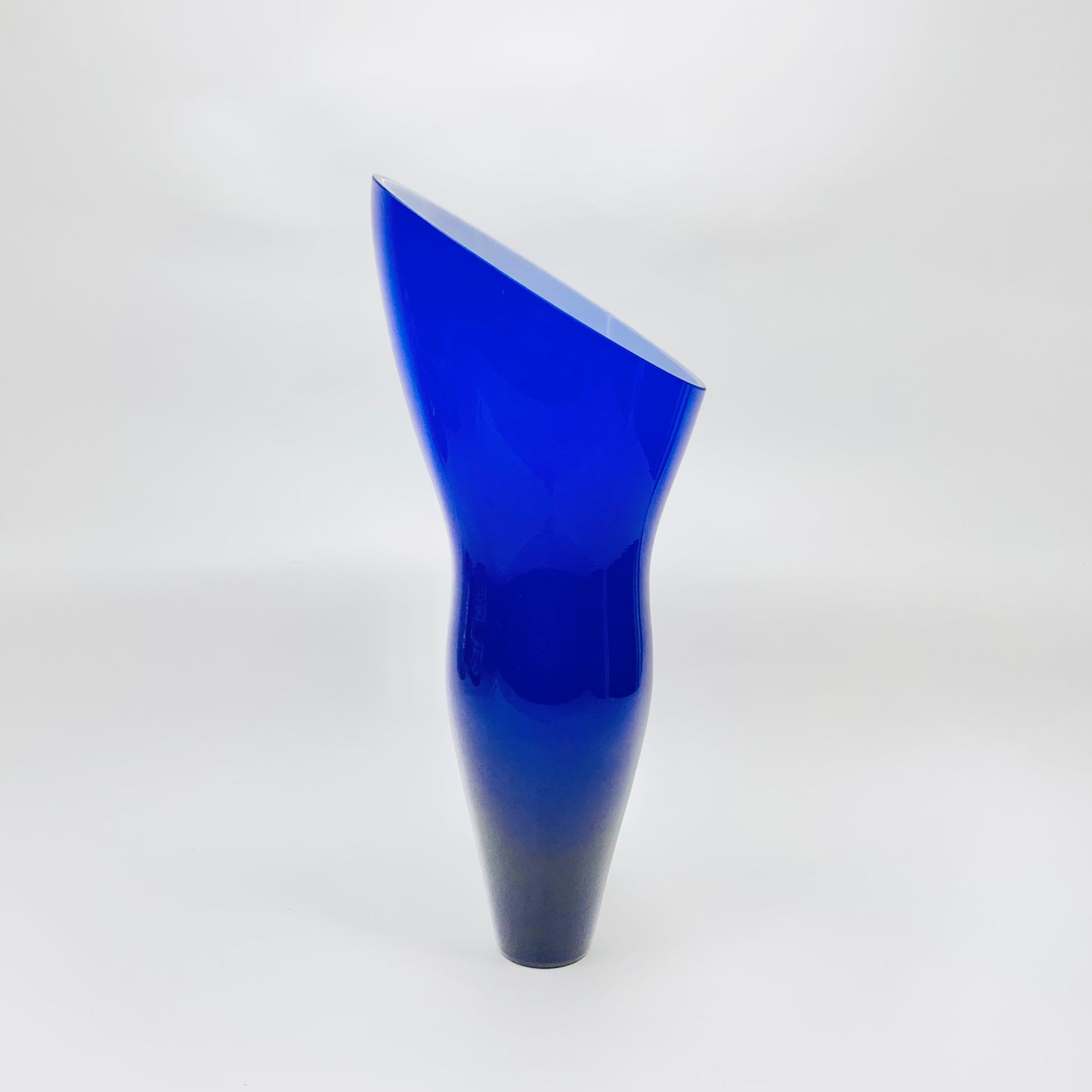 Space Age Swedish cased blue glass vase