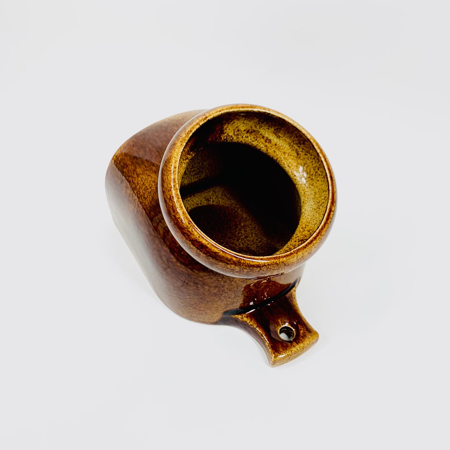 1960s Suffolk Wattlefield brown pottery coffee/tea set