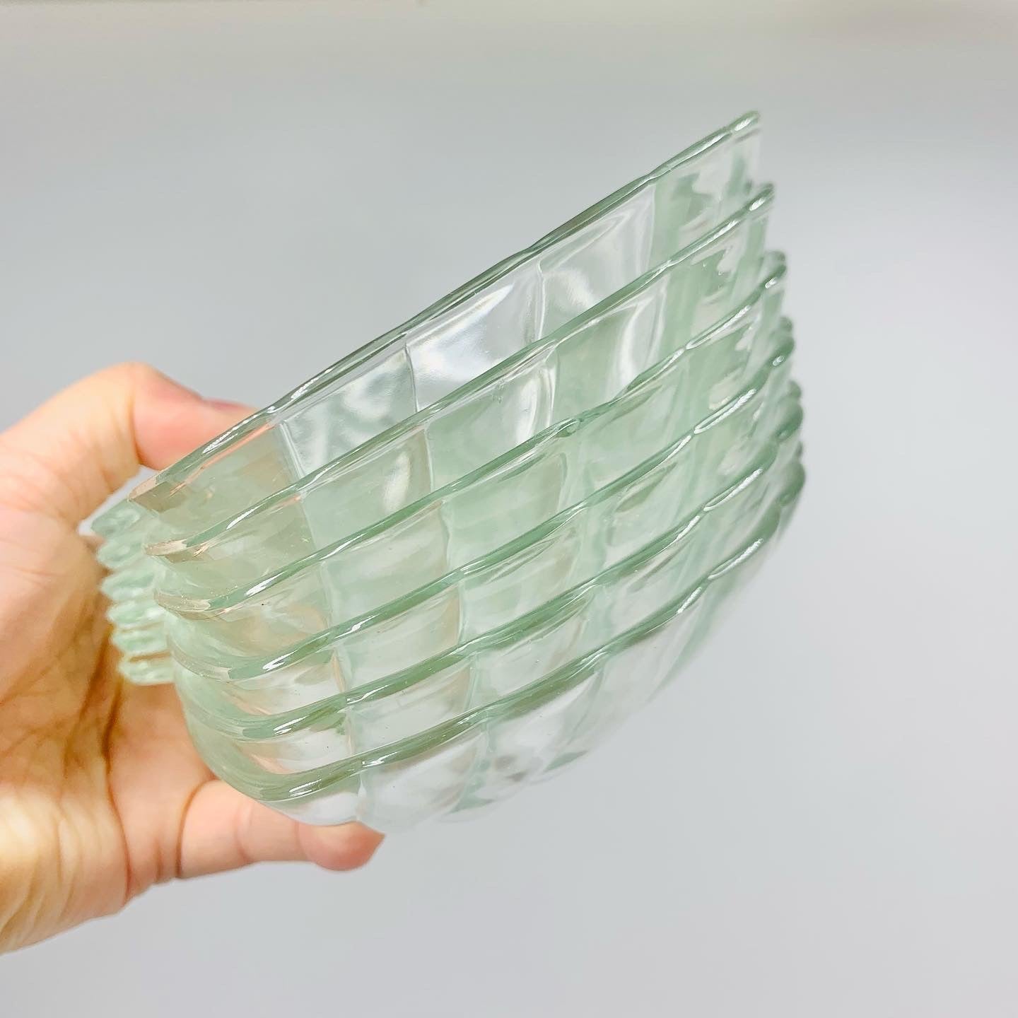 MCM clear temper glass shell side plate