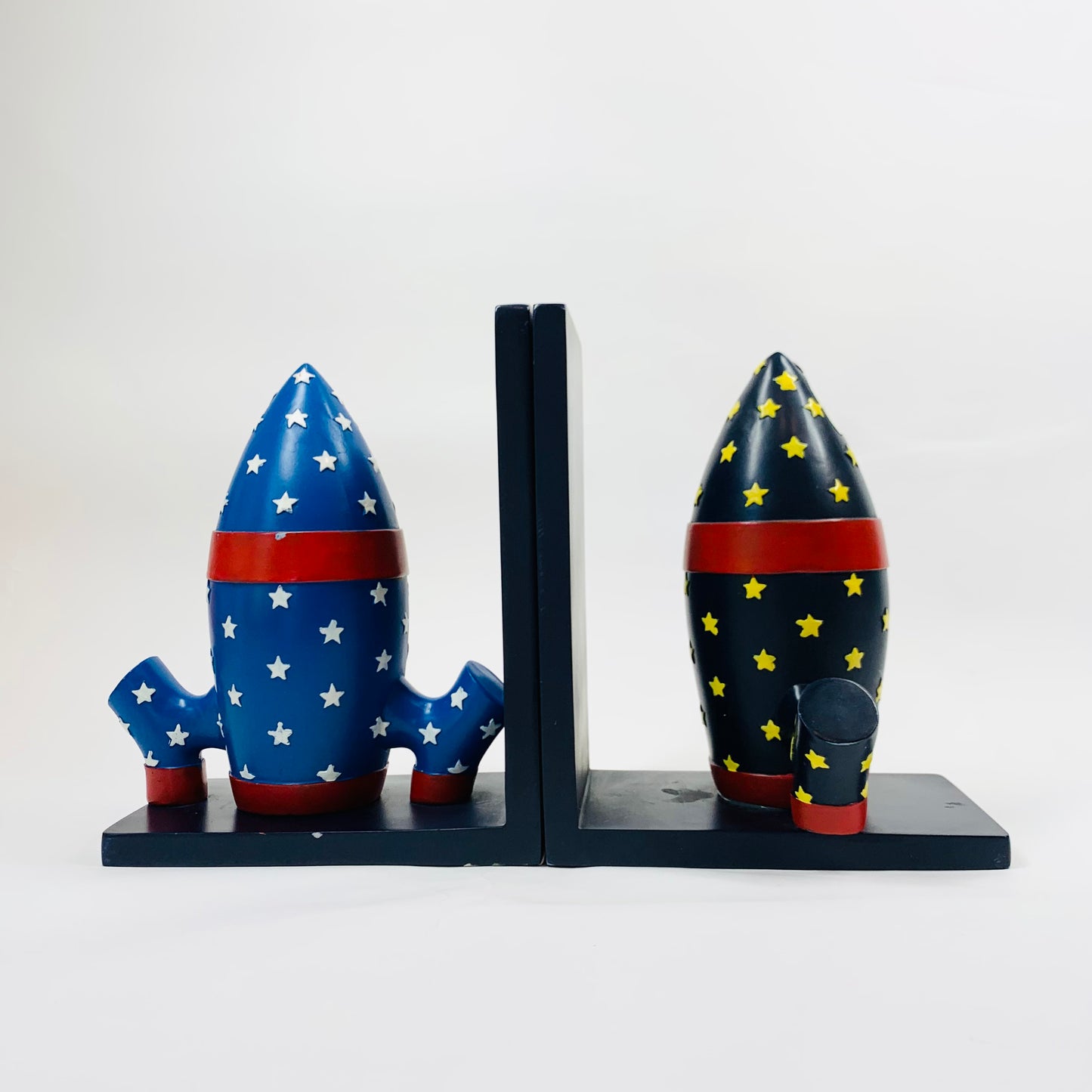 Extremely rare set of 1970s space shuttle resin bookends