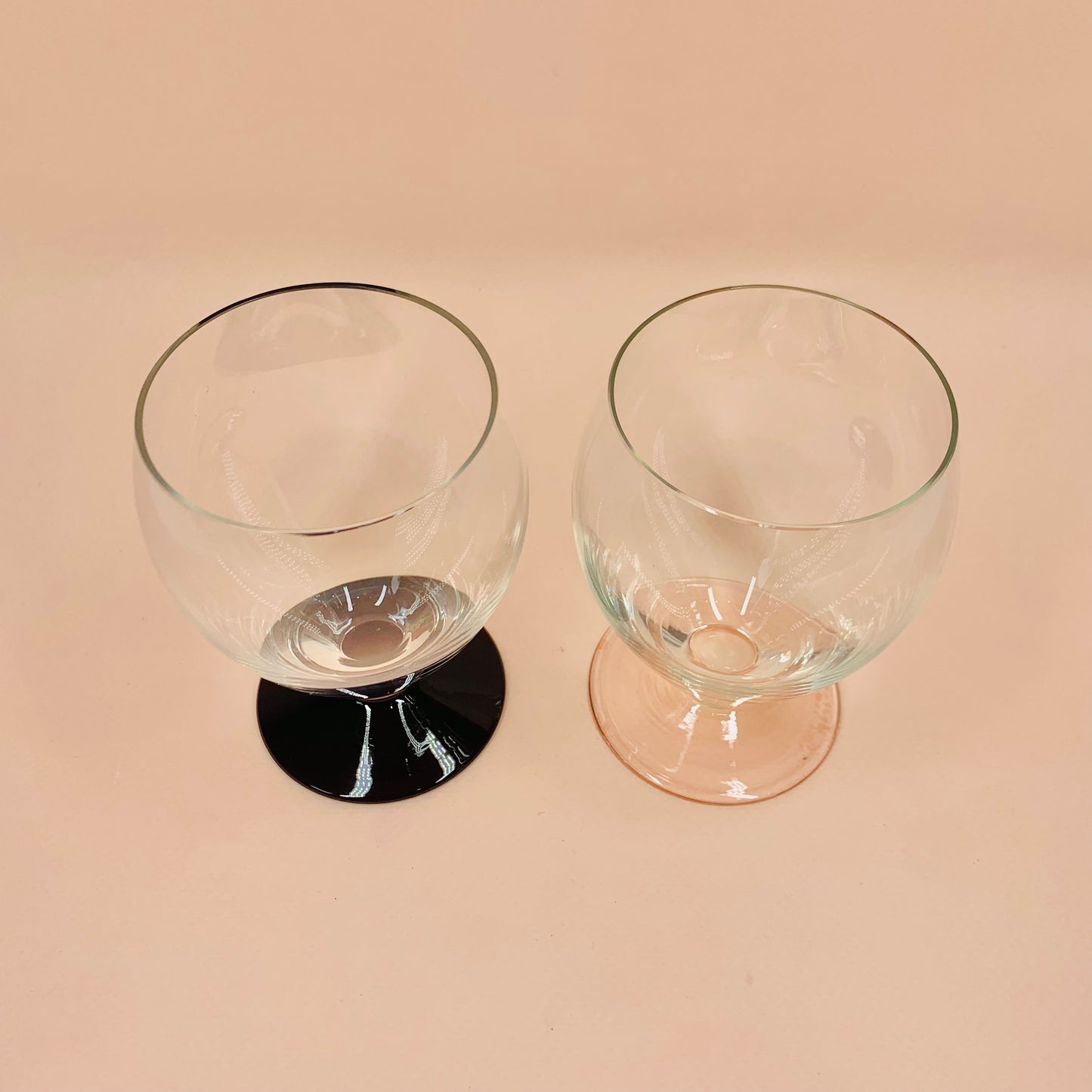MCM harlequin short stem footed wine glasses