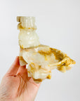 Midcentury onyx Aztec ashtray
