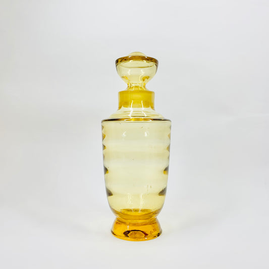 MCM amber glass cocktail shaker