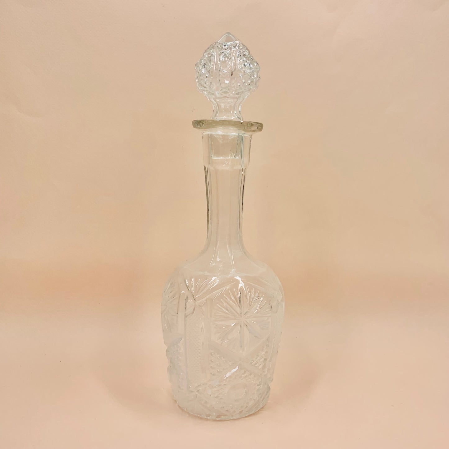 Antique pressed glass decanter