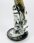Vintage Murano abstract art glass sculpture of a dancer with aventurine
