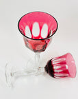 PINK CAMEO WINE GLASSES