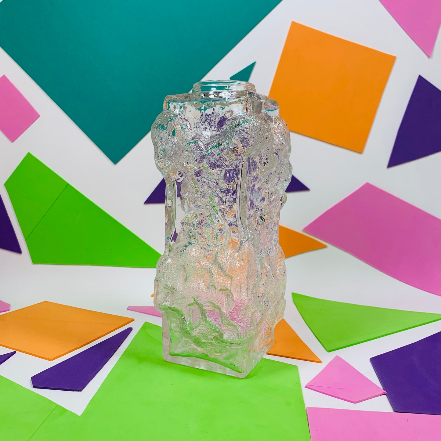 Extremely rare Midcentury Iittala glass vase