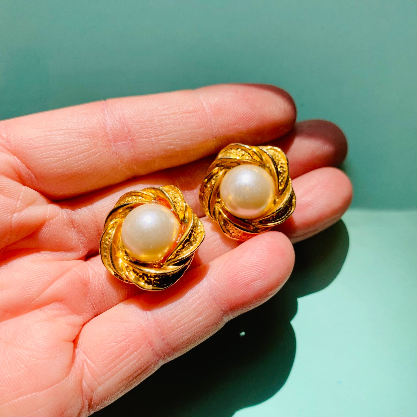 Gold plated clip on earrings online