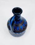 1950s HAND PAINTED BLUE JUG VASE