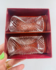 1970s crystal napkin holder by Lindshammar of Sweden