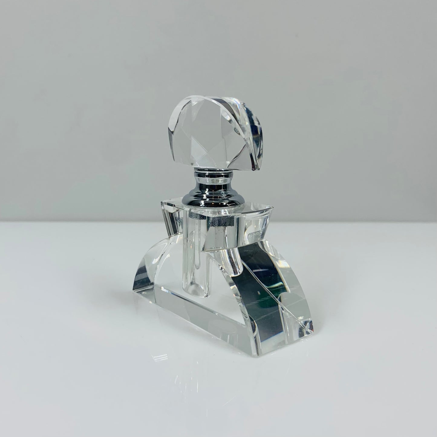 Vintage small Czech crystal perfume bottle