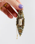 60s ELIZABETH REIMER ENAMEL BROOCH