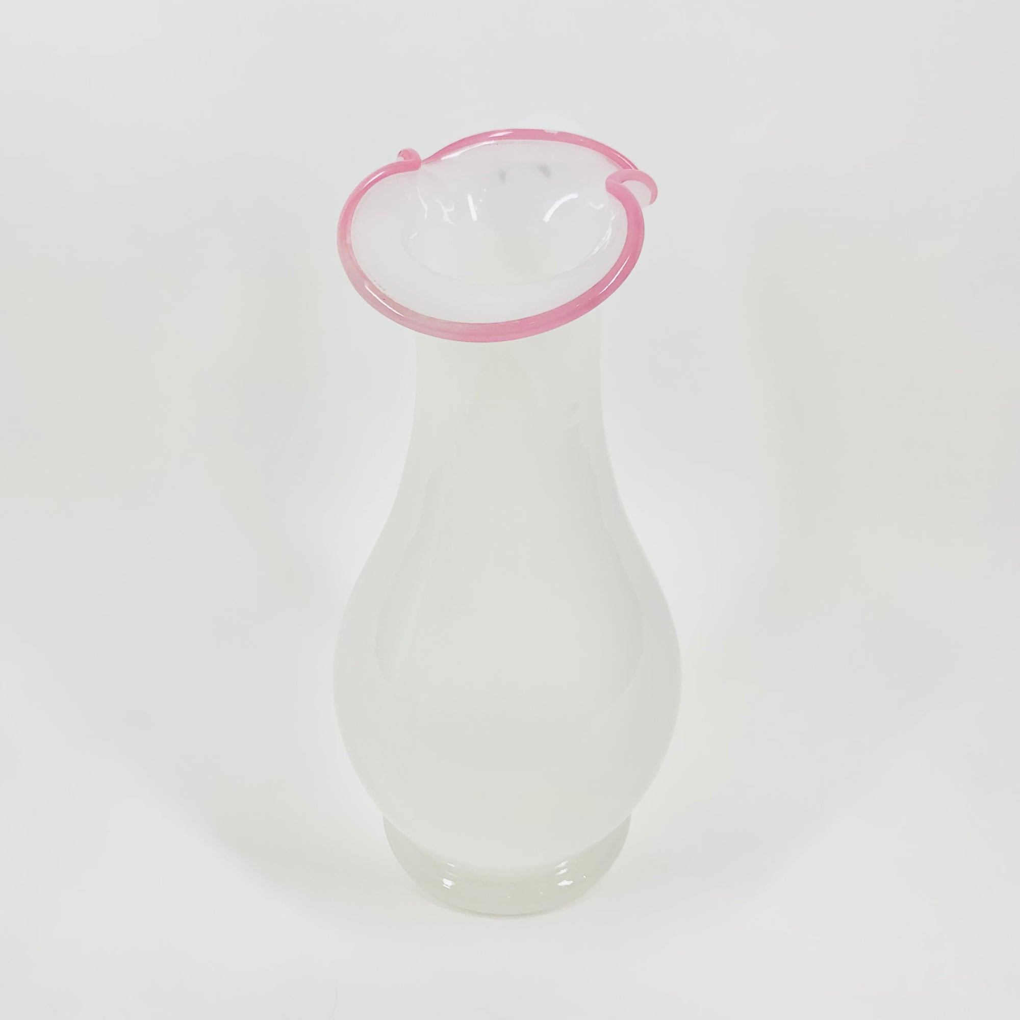 ANTIQUE FRENCH WHITE OPALINE GLASS JUG
