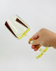 Extremely extremely rare antique Art Deco ruby enamel and citrine glass jug and matching wine glasses set by Karl Palda