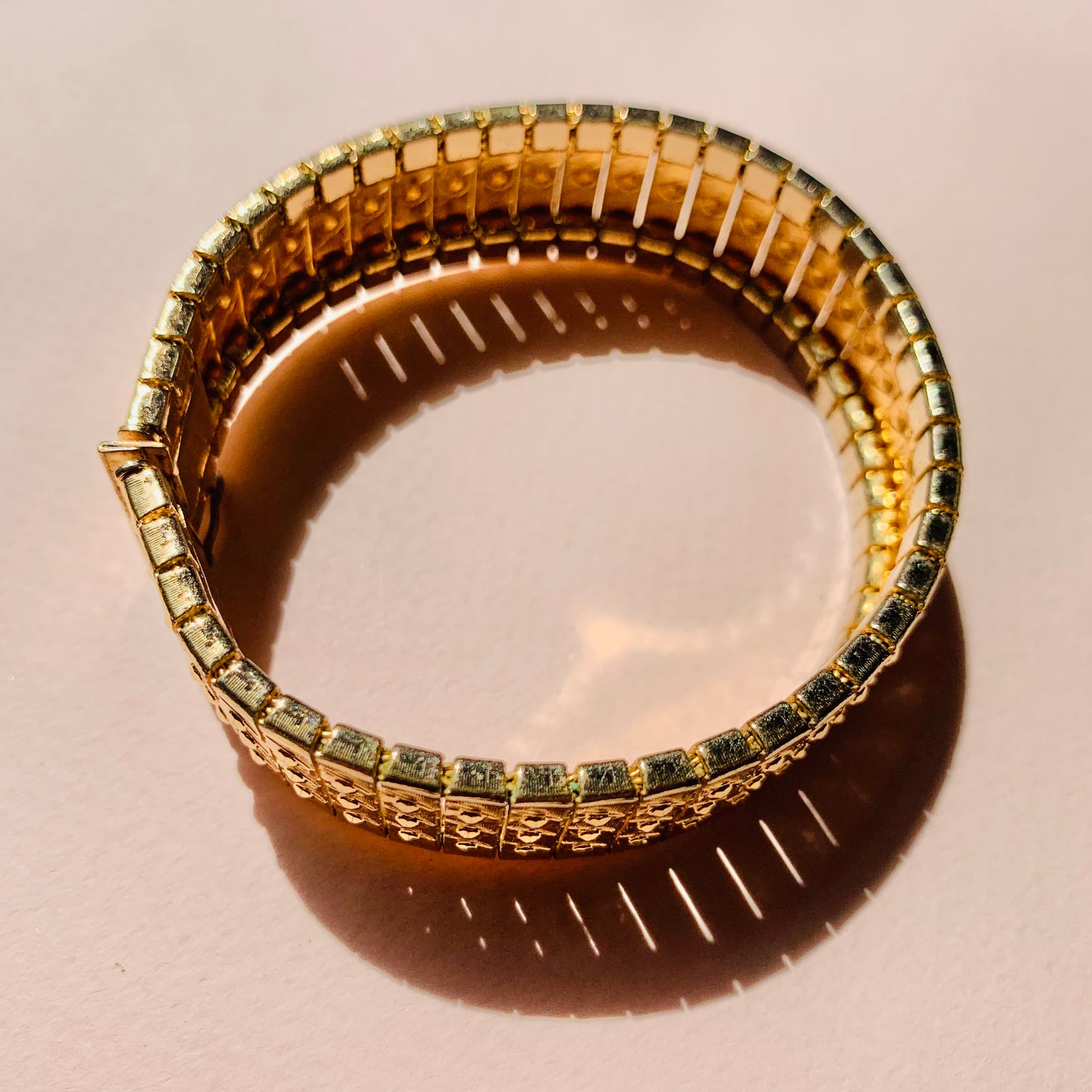 Extremely rare antique German rolled gold bangle