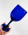 BLUE LIBBEY WINE GLASSES