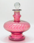 Vintage cut glass iridescent decanter