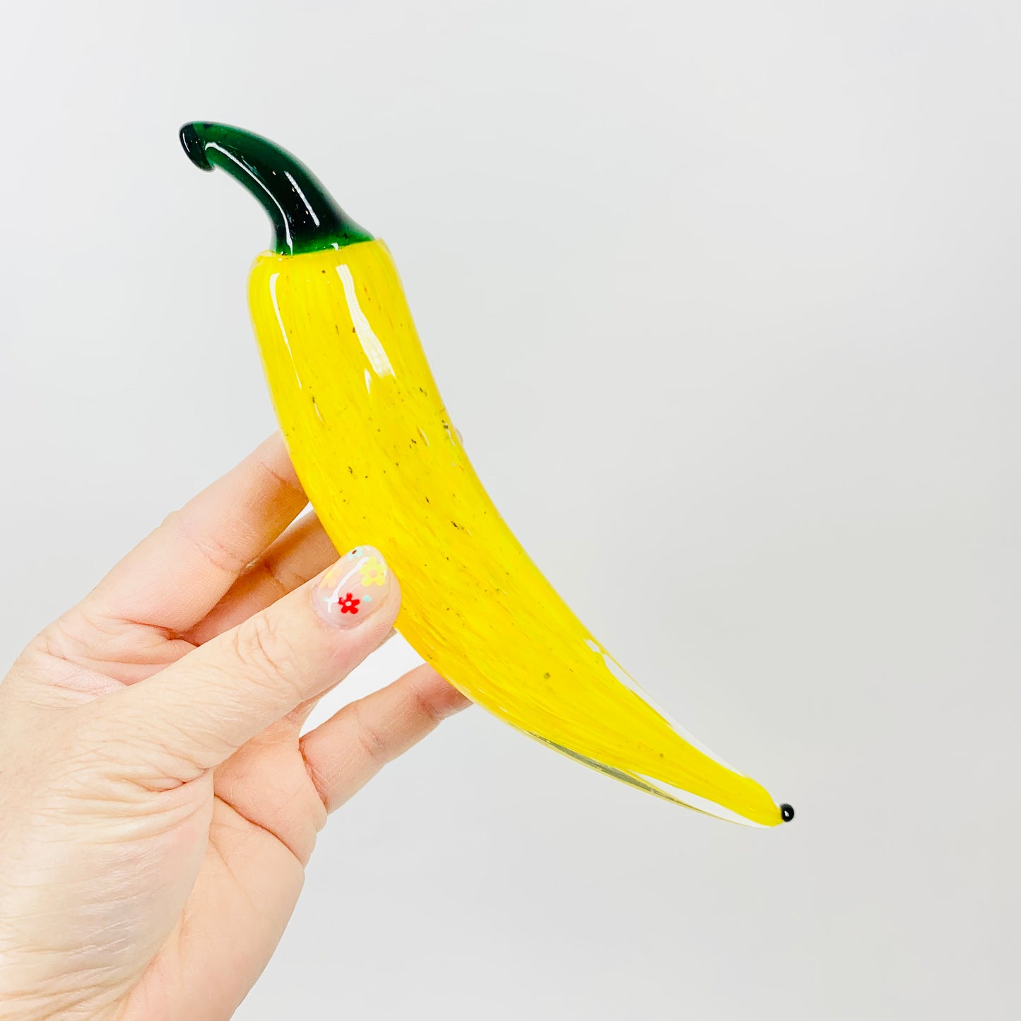 Rare mouth blown studio art glass banana