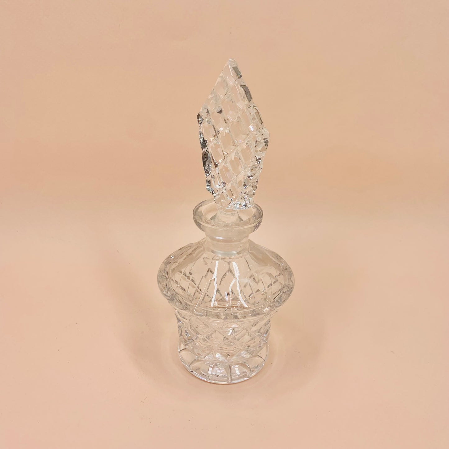 Antique cut crystal perfume bottle