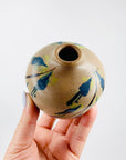 Stunning Midcentury Australian hand painted studio pottery mini vase