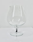 Vintage Italian clear twist ink stem glass pitcher brandy balloon shape