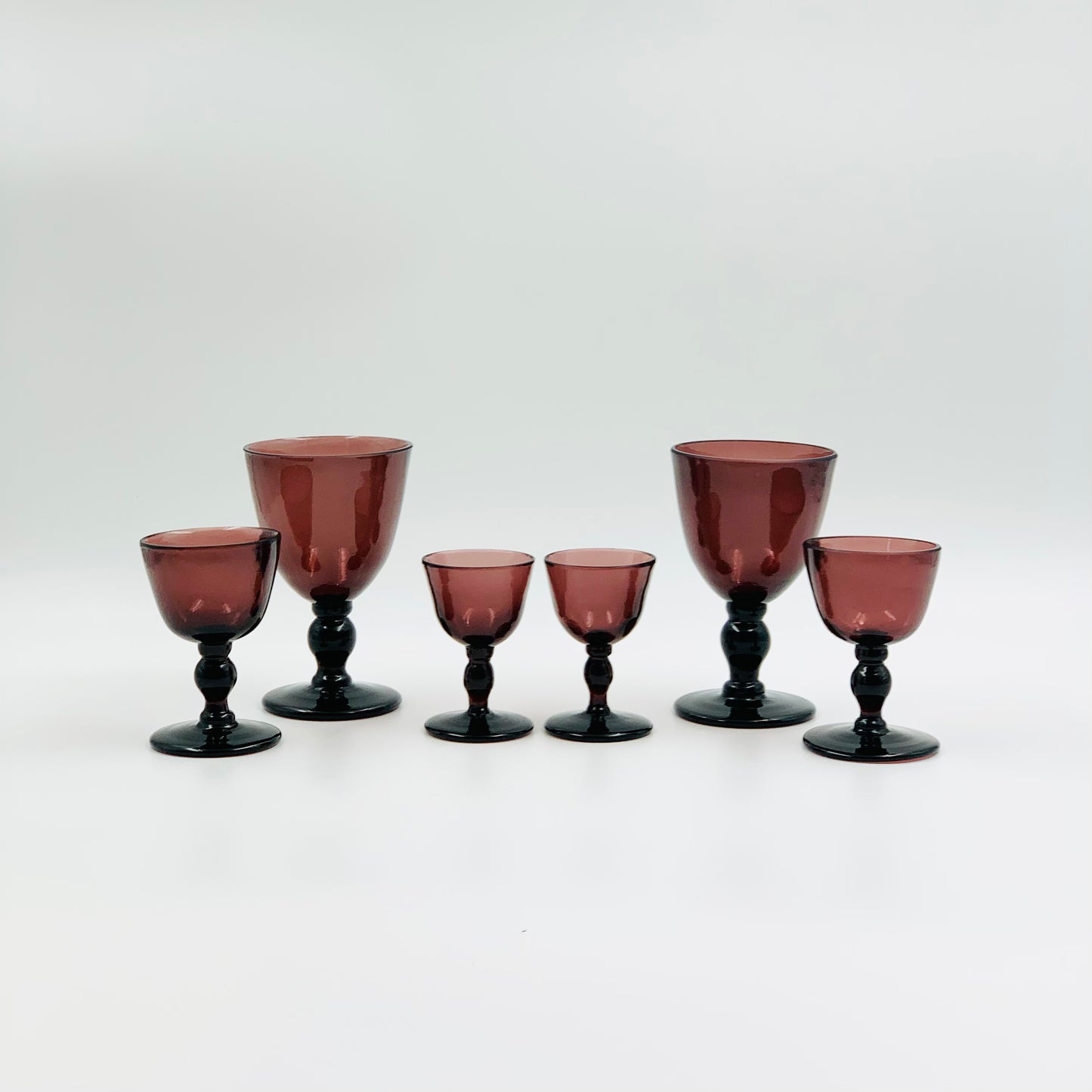 Antique Amethyst Peking Glass Goblet