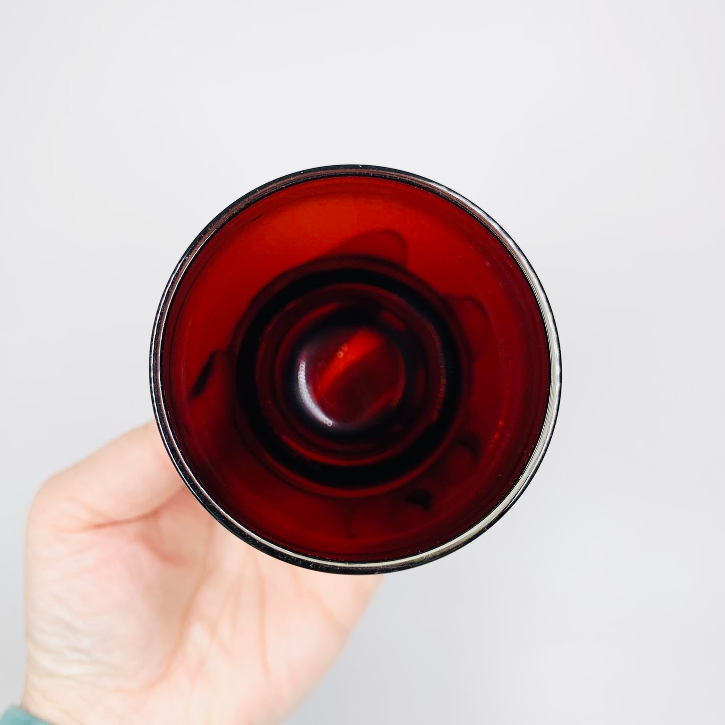 MCM Scandinavian cased red glass tumblers