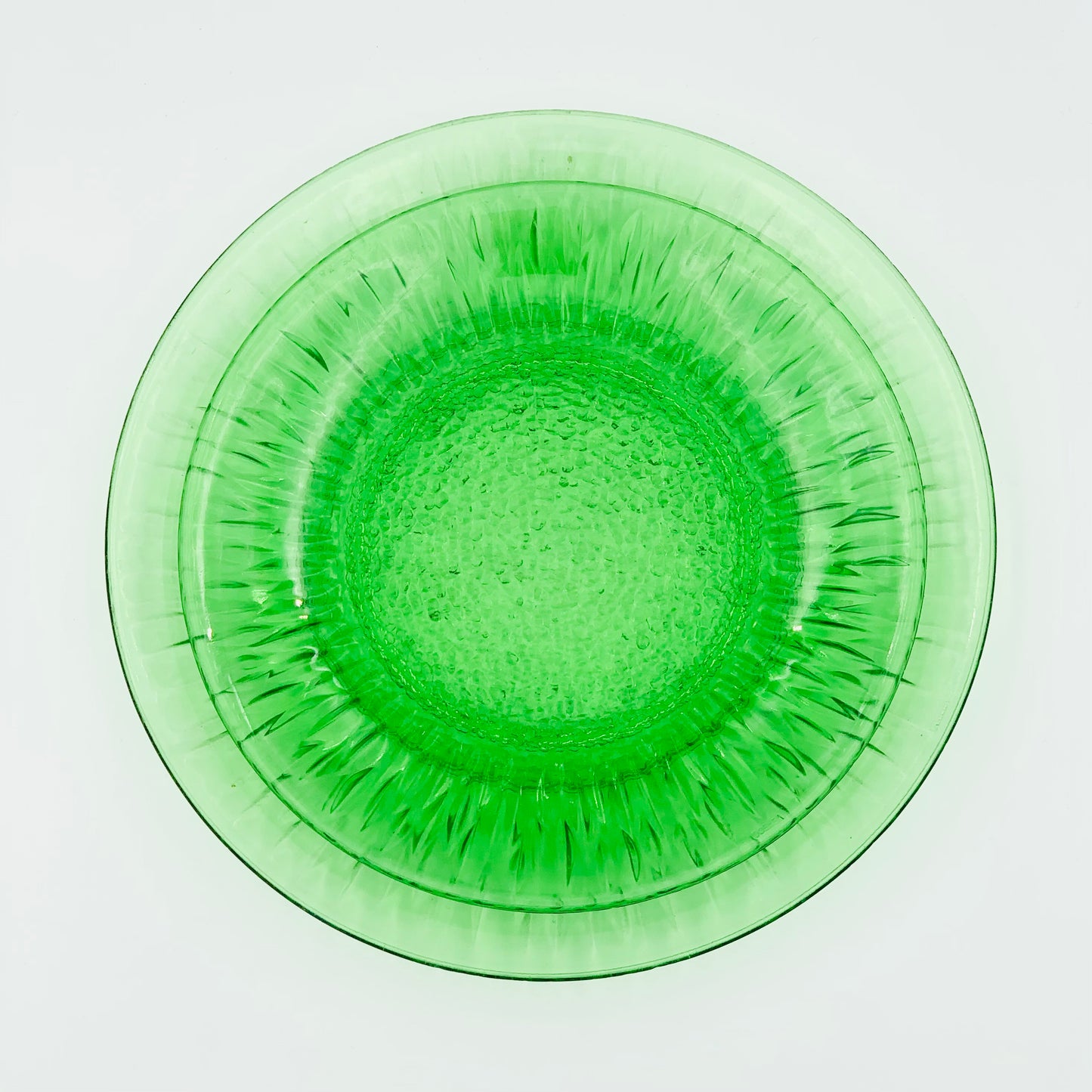 MCM German green glass plate
