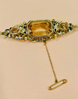 60s ELIZABETH REIMER ENAMEL BROOCH