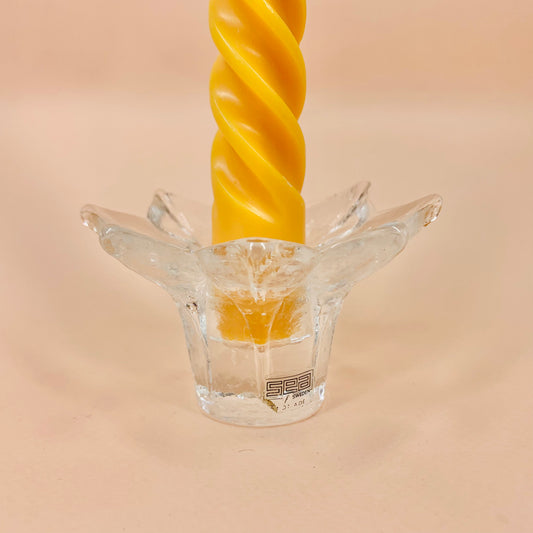 MCM Sea Glasbruk made in Sweden glass candle holder