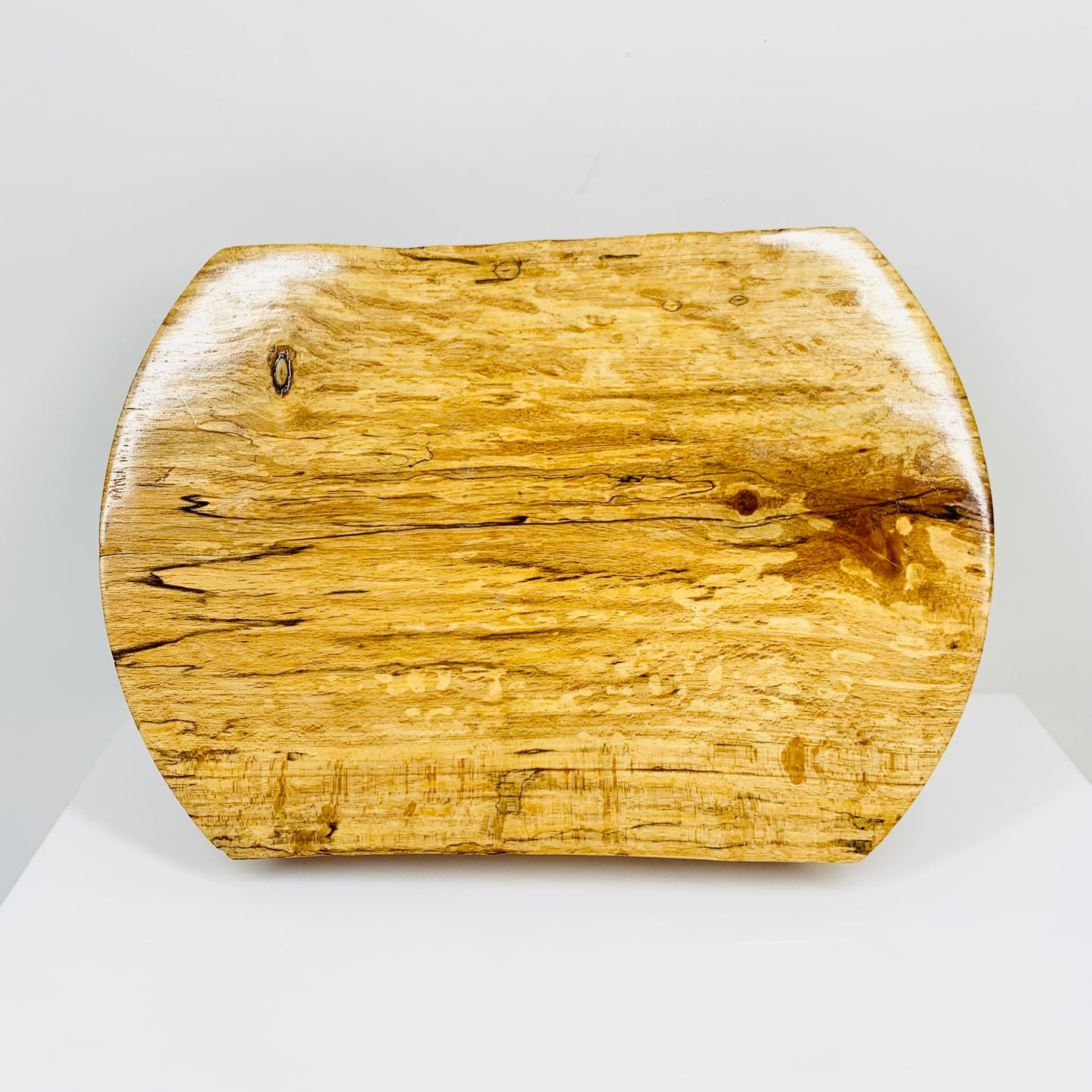 Midcentury burl maple wood bowl