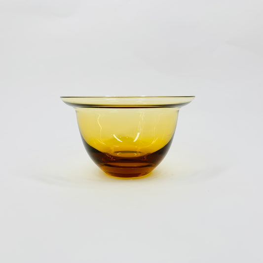 Rare MCM small amber glass bowl