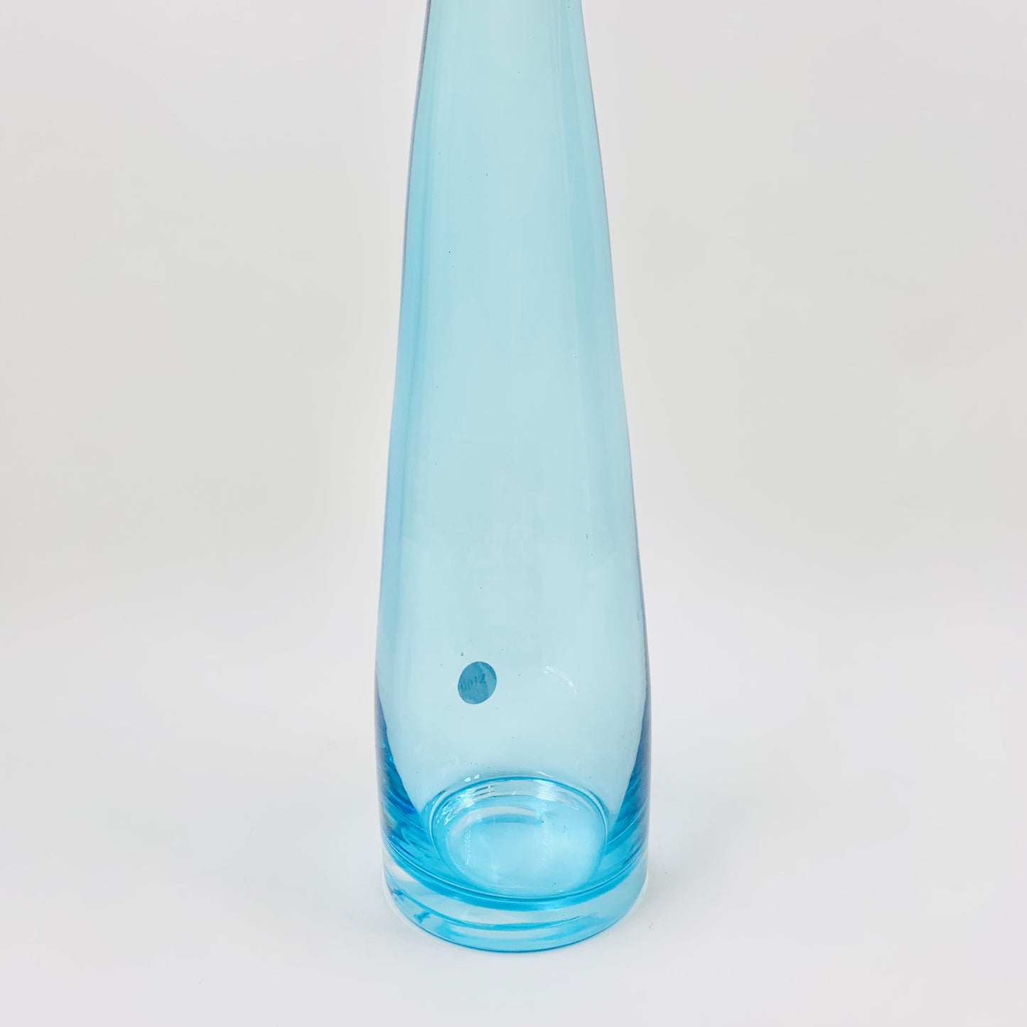Retro hand made glass bottle vase