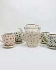Rare retro Vietnamese hand painted porcelain coffee/tea cup and matching saucer